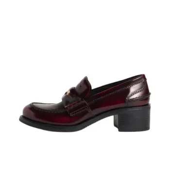 MIU MIU New Year Collection Loafers 5cm Women's Dark Red