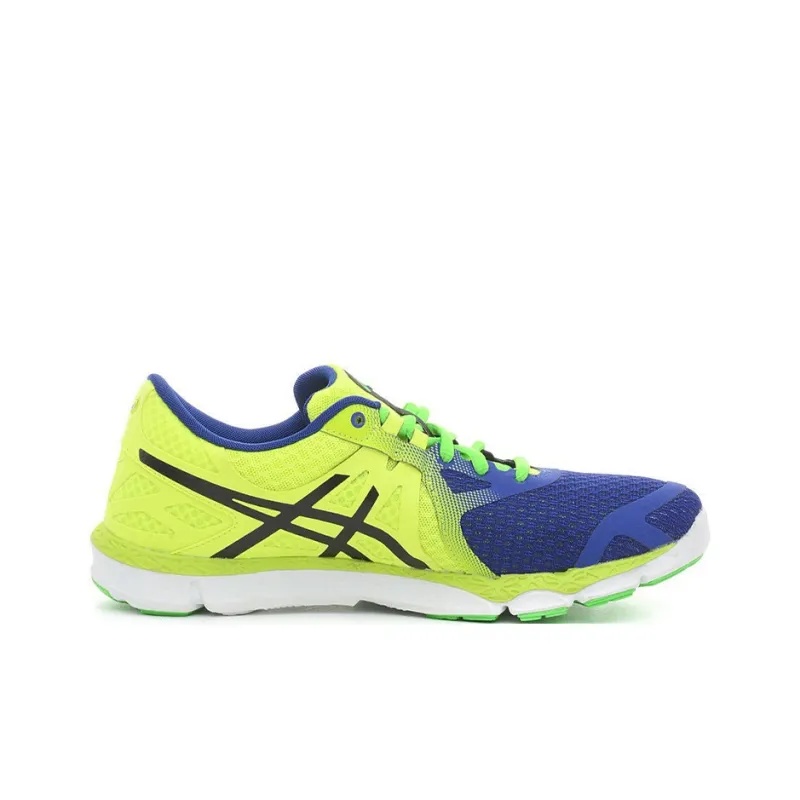 Asics 33-Dfa Wear-Resistant Low-Top Running Shoes Men's Blue Yellow-1
