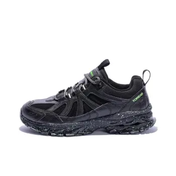 TOREAD Slip Resistant, Abrasion Resistant Cushioning Low Top Outdoor Shoes Black Green