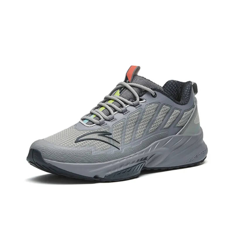 Anta Cushioning, Slip Resistant, And Abrasion Resistant Low Top Running Shoes Men's Gray Outdoor Cushioning Soft Sole-2
