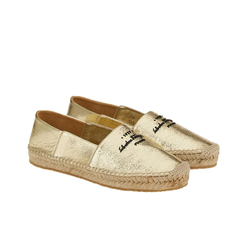 FERRAGAMO Flat Shoes Women's Gold-1