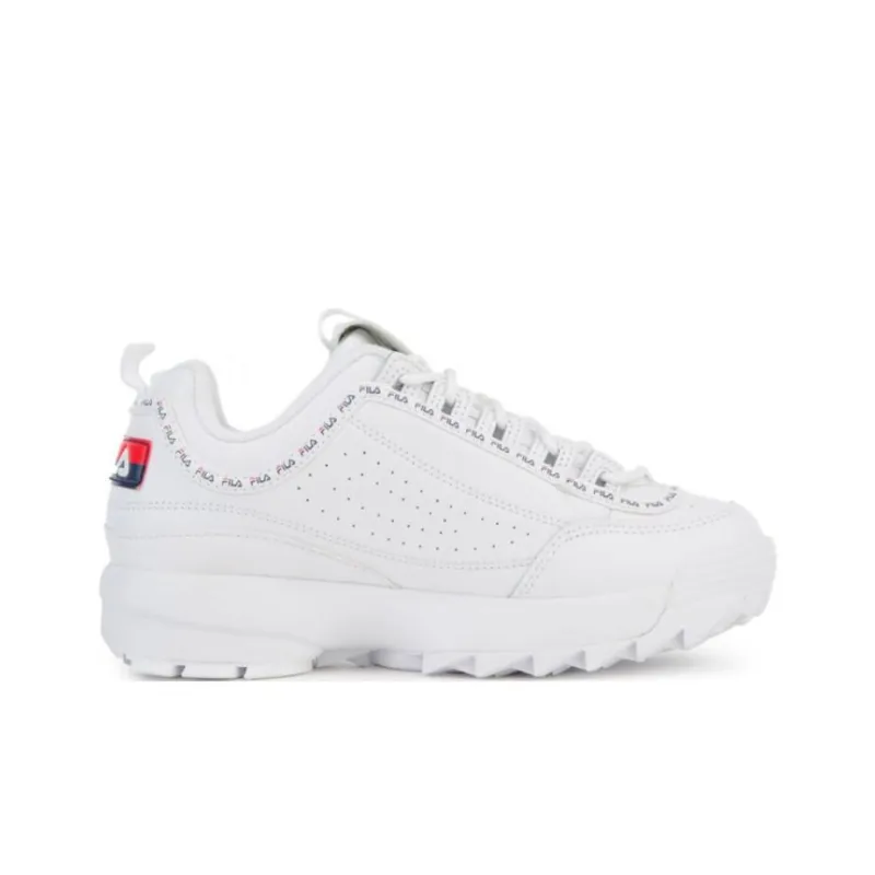 FILA Women's Disruptor 2 'White Navy Red'-1