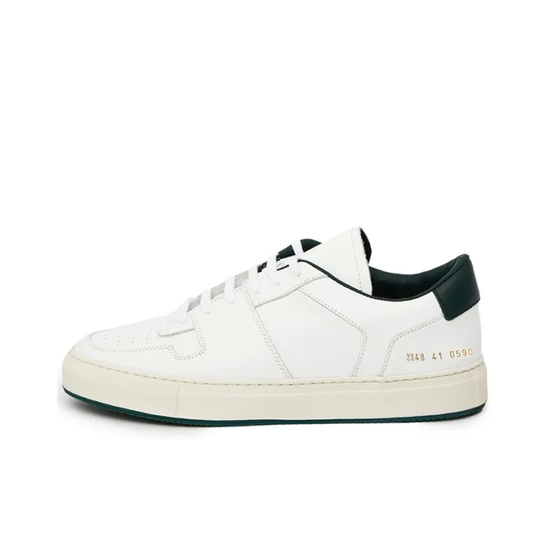 COMMON PROJECTS Low Top Stylish Skateboarding Shoes Men's White Green-0