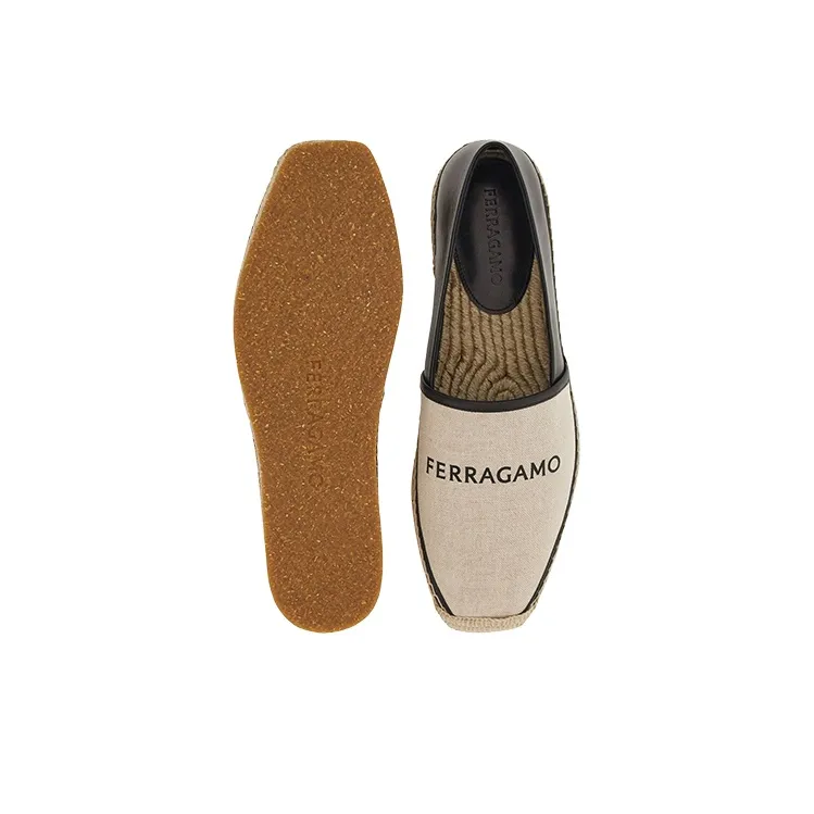 FERRAGAMO Logo-print Folding-heel Espadrilles-4