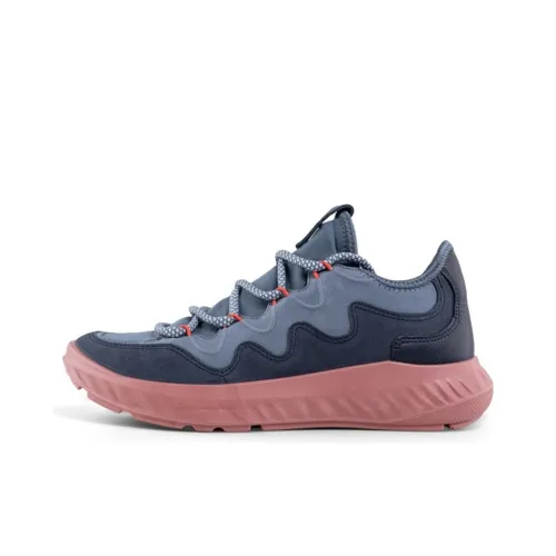 Ecco Cushioned Slip-Resistant Low-Top Sports Casual Shoes Women's Blue