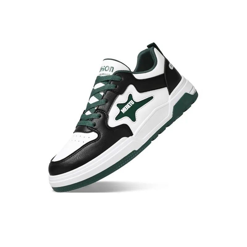 Meiretu Slip Resistant, Abrasion Resistant, Balance, Lightweight Low Top Skateboard Shoes Men's-8