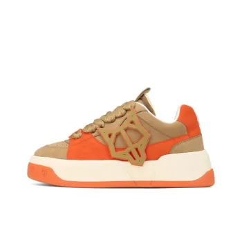 Naked Wolfe Kosa Low Top Stylish Skateboarding Shoes Men's Brown Orange