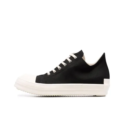 Rick Owens DRKSHDW Skateboard Shoes Men Low-Top Black/White