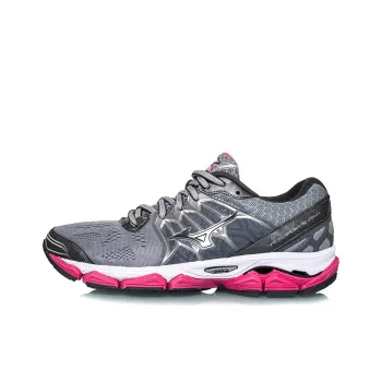 Mizuno Wave Horizon Low Tops Wear resistant Gray Pink White