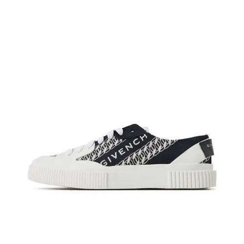 Givenchy Women's Tennis Light Sneaker 'Chain Logo   Navy'