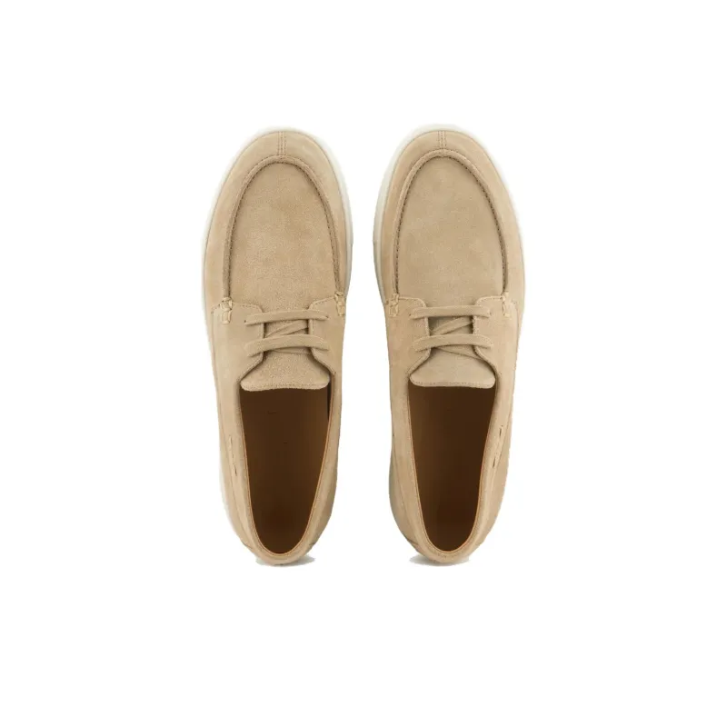 EMPORIO ARMANI Crust Leather Lace-up Shoes-4
