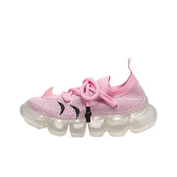 BERNHARD WILLHELM x Grounds Cushioning Low-Top Sports Casual Shoes Unisex Pink White Black