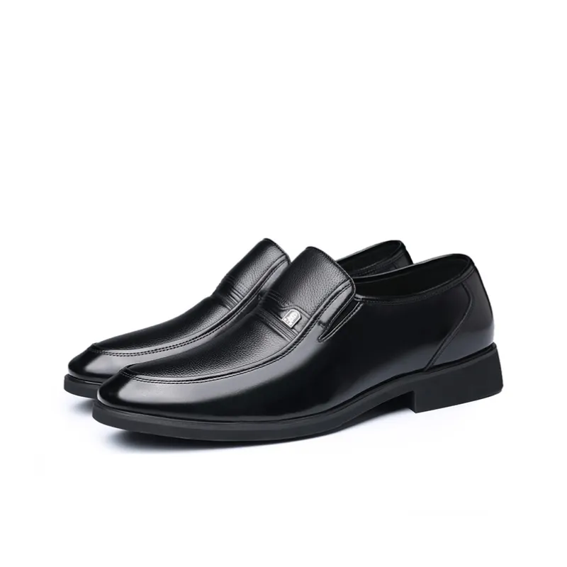 LAORENTOU Dress Shoes Men Low Top Black-1