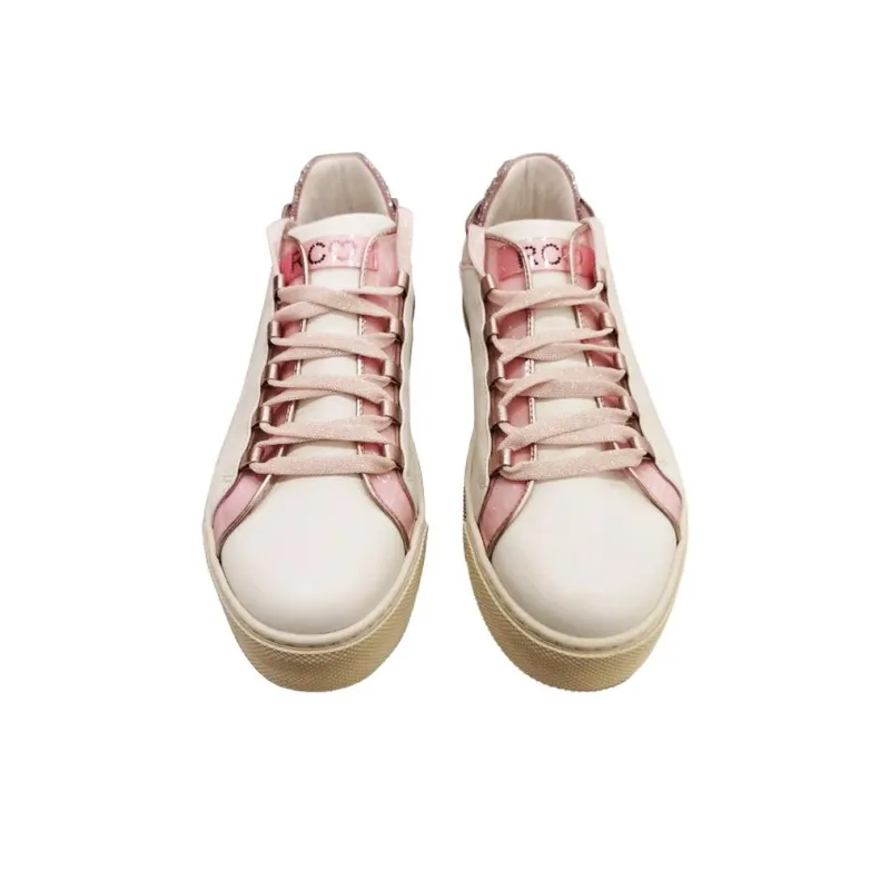 RENE CAOVILLA Skateboard Shoes Women's Pink White-3