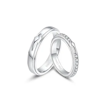FANCI Rings Unisex Heartfelt Couple Rings