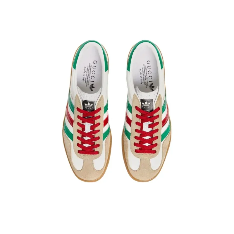 GUCCI Adidas X GUCCI Women's Gazelle 'White Green Red' Women's-3