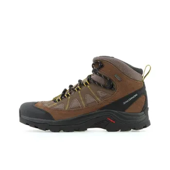 SALOMON Authentic LTR GTX Wear-Resistant Mid-Top Outdoor Shoes Men's Black Brown