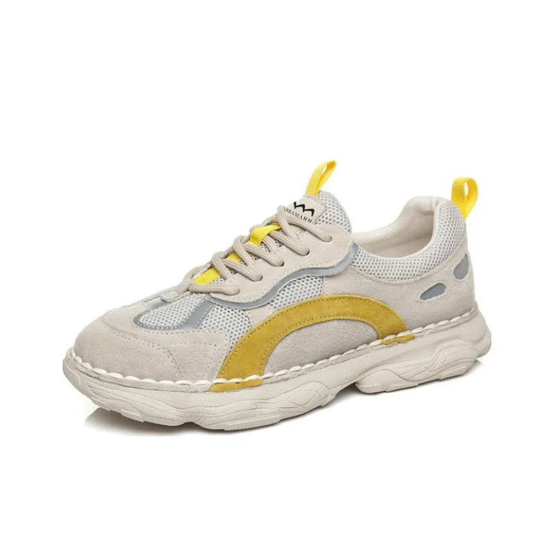 TARRAMARRA Chunky Sneakers Women's Low Top Gray Green/Gray Yellow/Gray Red-14