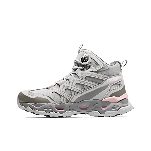 CAMEL Imperial Mountain Cushioning Anti-Slip And Wear-Resistant High-Top Outdoor Shoes Women's Beige Gray