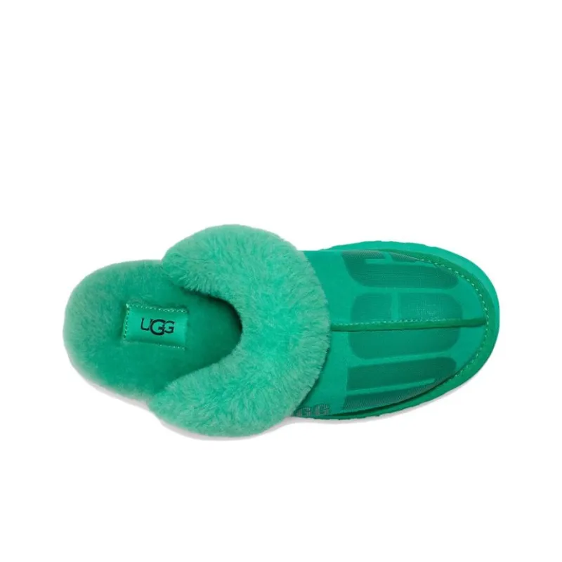 UGG Disquette Fashion Cotton Slipper Women's Green-2