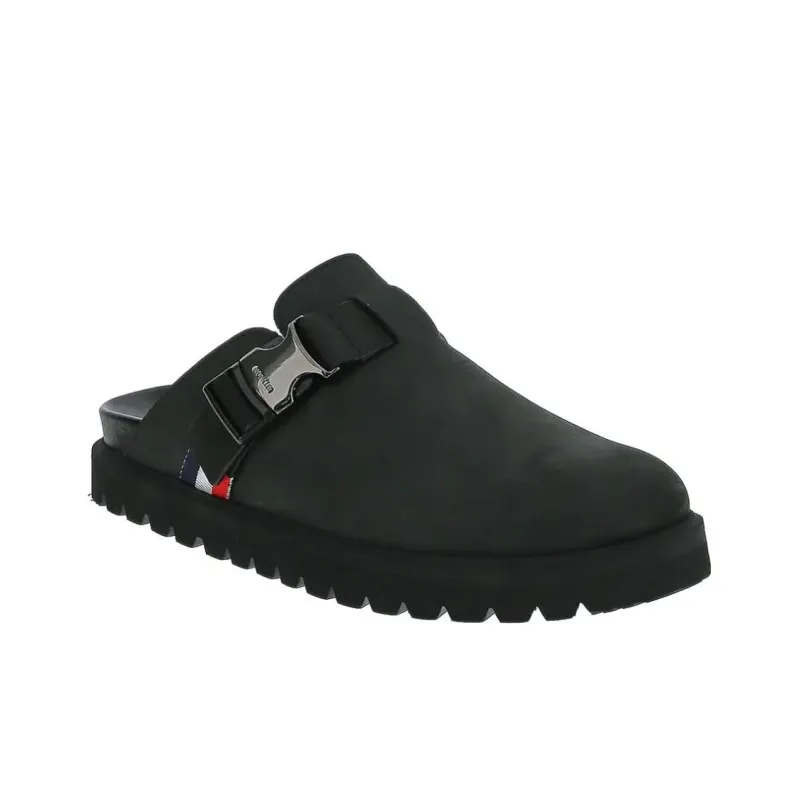Moncler Rubber Sole Slip Resistant Closed Toe Slippers Men's Black-2