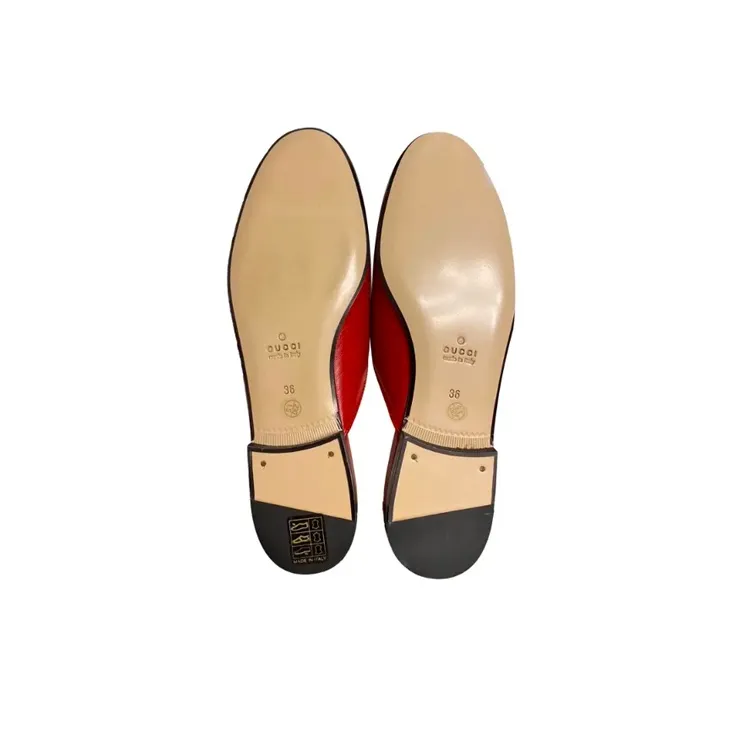 GUCCI Closed Toe Slippers Women's Red-2