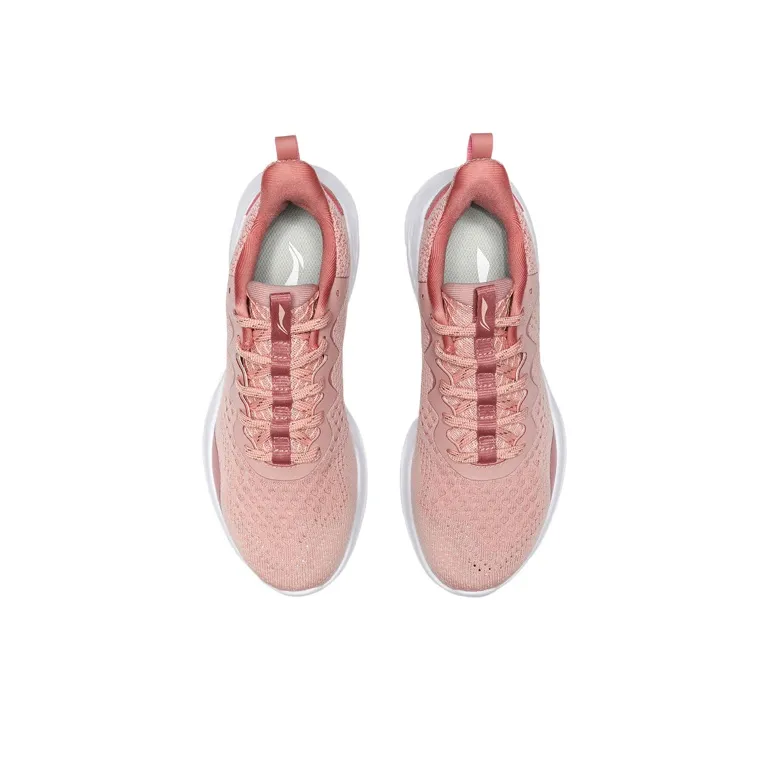 LiNing Cushioning Low Top Running Shoes Women's Pink-3