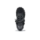 Mens Black Leather Sandal