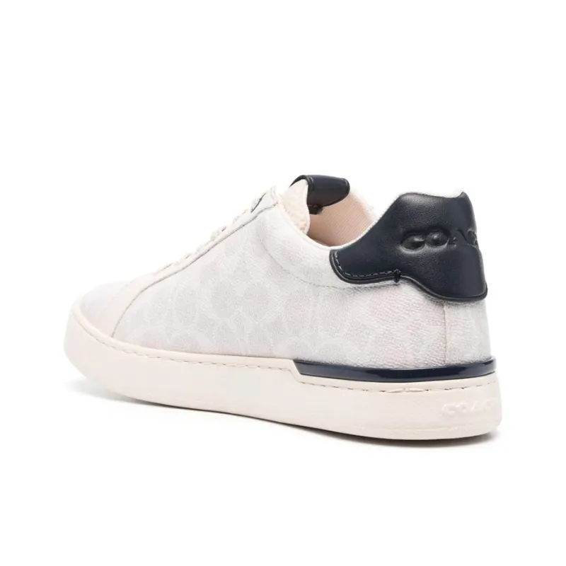 COACH Anti Slip Wear Resistant Low Top Skateboard Shoes Men's Beige-3