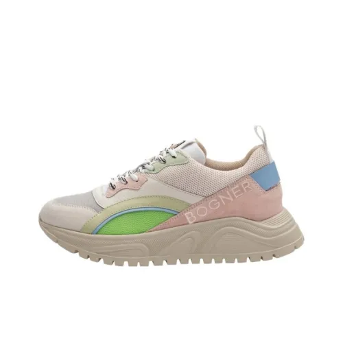 BOGNER Low Top Sports Casual Shoes Women's White Green Pink