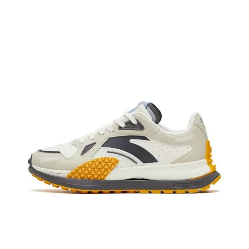 Anta Champion Star 202 Anti-Slip Wear-Resistant Low-Top Sports Casual Shoes White Gray