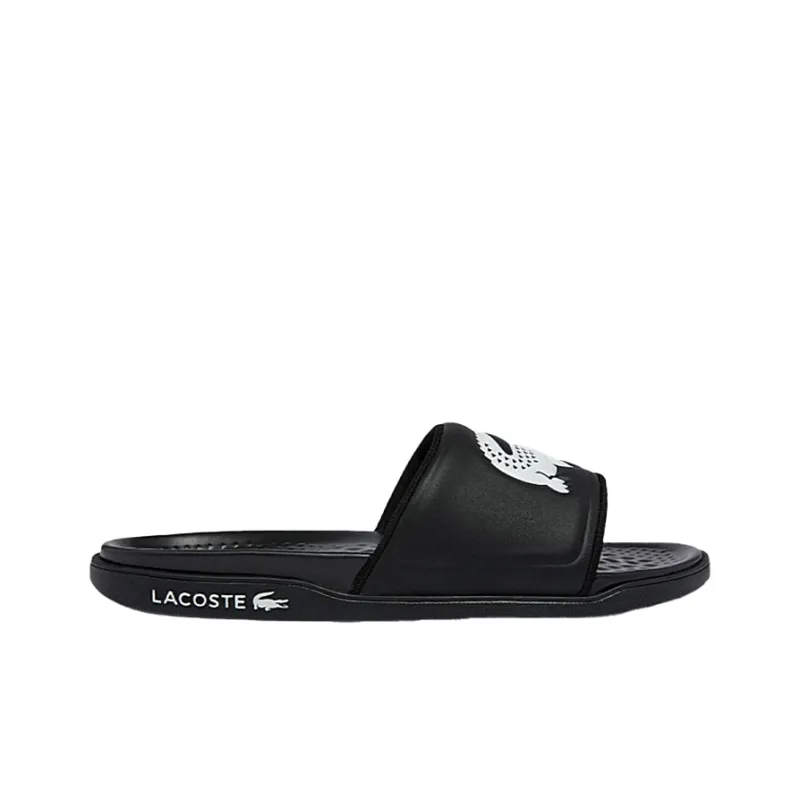 LACOSTE Croco 1.0 Logo-embossed Slides-1