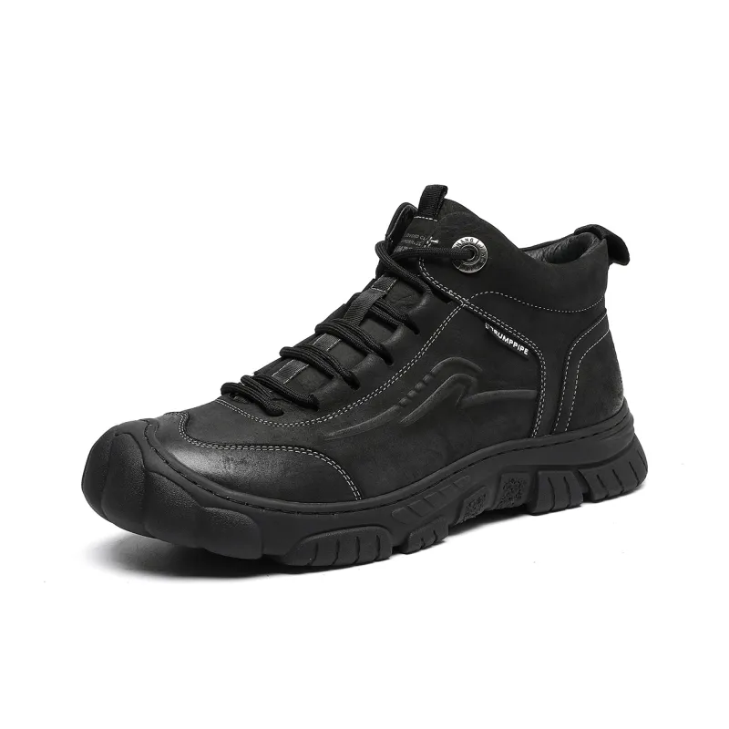 TRUMPPIPE Ankle Boots Men's Black-1