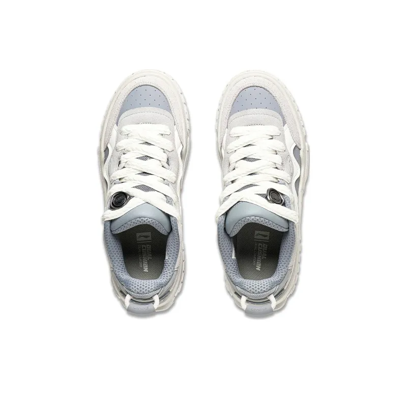 LiNing 001 UNBLOCK 001 UNBLOCK Wear resistant And Lightweight Low Top Skateboard Shoes Men's Gray-3