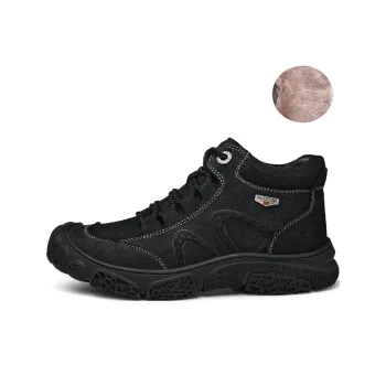Season Ram Casual Shoes Men Low Top Black/Dark Brown/Khaki