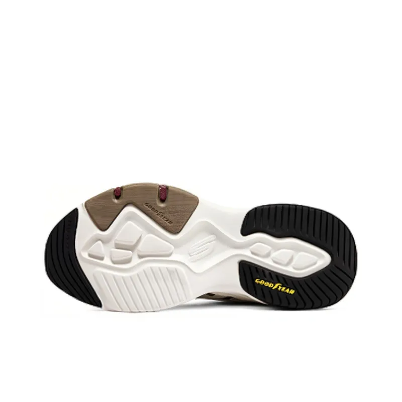 Skechers D'lites Sneakers 'White Olive Black'-3