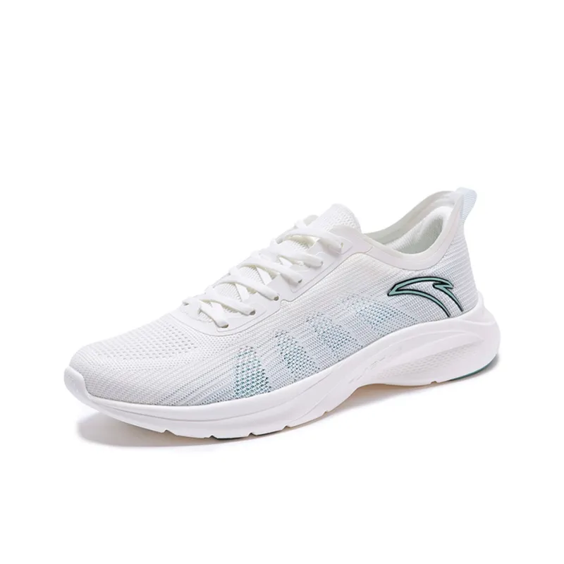 Anta Cushioning Anti-Slip And Wear-Resistant Breathable Rebound Low-Top Running Shoes Men's White Green-2