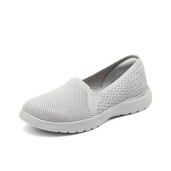Skechers Cushioning Wear Resistant Low Top Casual Shoes Women's Taupe