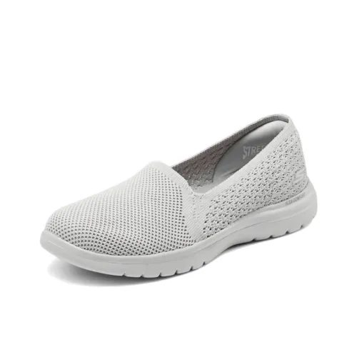 Skechers Cushioning Wear Resistant Low Top Casual Shoes Women's Taupe