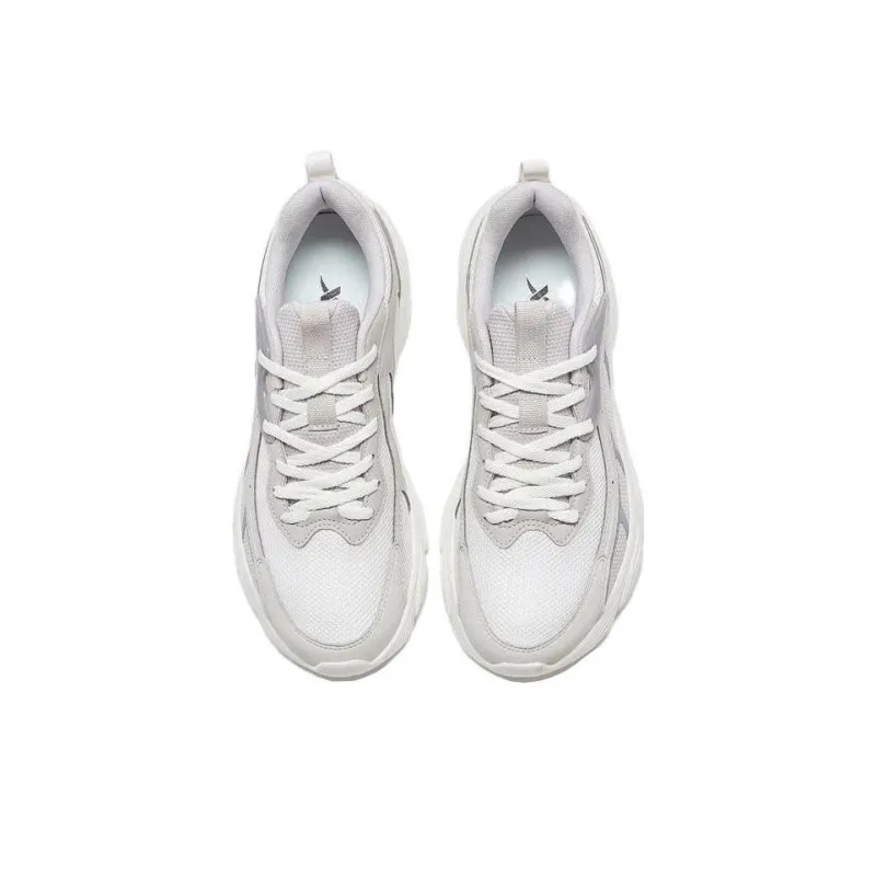 XTEP Slip Resistant, Abrasion Resistant, Rebound Resistant Low Top Running Shoes Men's White Gray-2