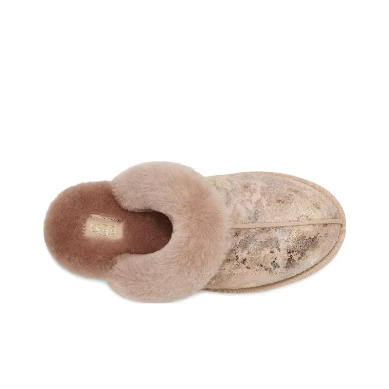 UGG Shearling-trim Slip-on Slippers-4