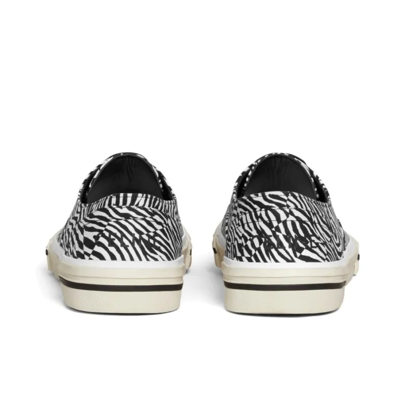 CELINE Low Top Stylish Skateboarding Shoes Men's Black White-3