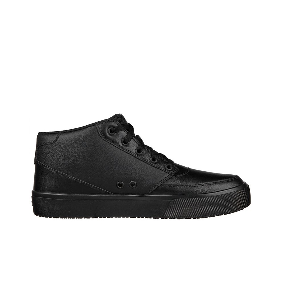 Skechers Skateboard Shoes Men Mid-Top Black US M 8 - POIZON