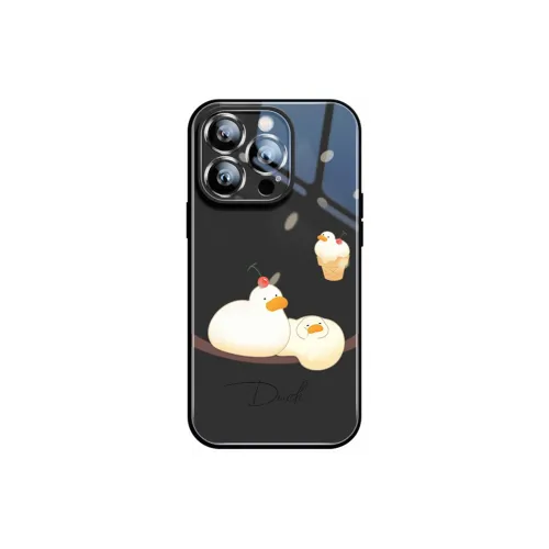 Sen Dog Glass Material Creative Individual Trendy Brand Phone Cases Suitable For Apple 15Promax/Pro/Plus/14/13/12