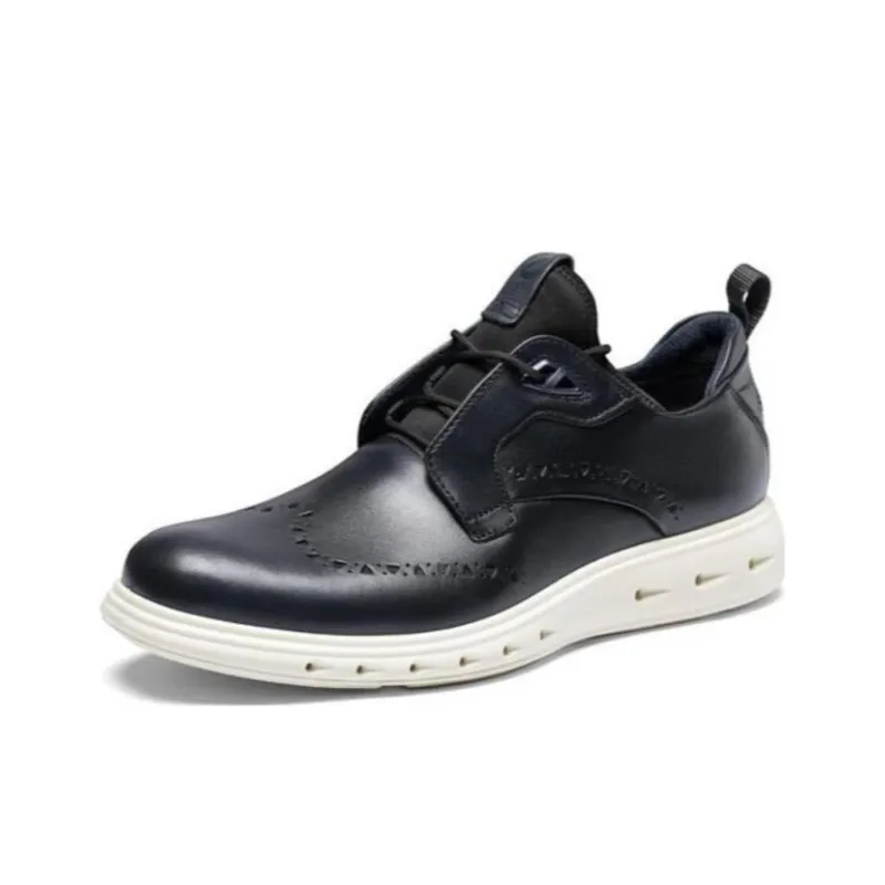 Ecco Dress Shoes Men Low Top Blue-1