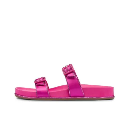 RENE CAOVILLA Slide Slippers Women's Fuchsia