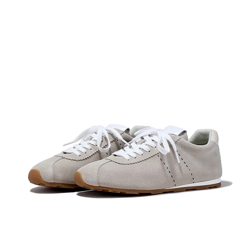 BELLALILY Low-Top Casual Shoes 1cm Women's Green Apricot Light Blue Dusty Pink-14