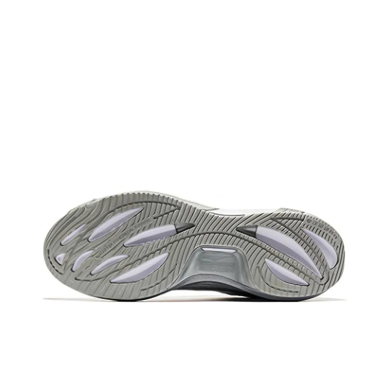 Erke Cushioning Anti Slip And Wear Resistant Low Top Running Shoes Men's Silver Black-4
