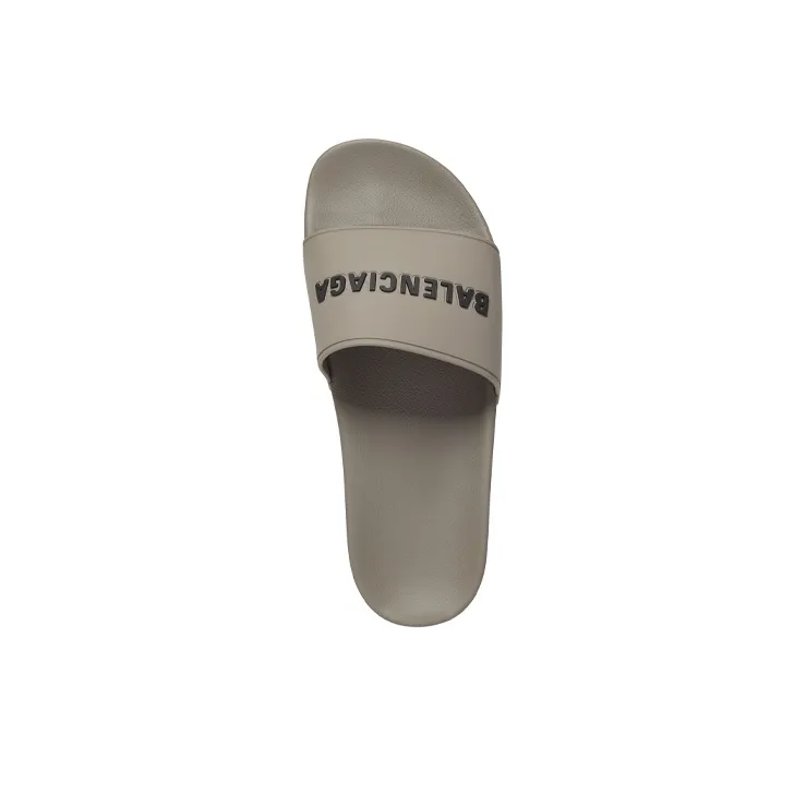 Balenciaga Pool Slides 'Grey'-3