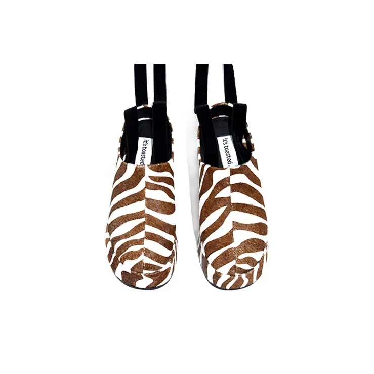 It's Toasted Shibuya Japanese Style Row Platform Shoes Women's White Brown-3